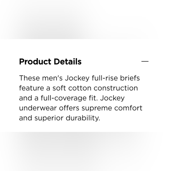 Jockey Men's 2pk Classic Cotton Full Rise Briefs Size 40 (XL) - Picture 6 of 7